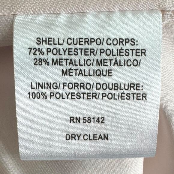 Gal Meets Glam Adair Pink Metallic Floral Print Fit N Flare Dress Womens Size 4P - Picture 11 of 11